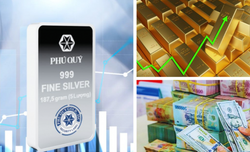 Giá vàng bạc cùng tăng mạnh
