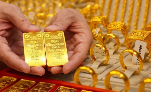 Giá vàng tăng 3,6 triệu đồng/lượng, bạc “bốc đầu” đi lên