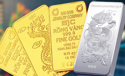 Giá vàng giảm sâu phiên cuối tuần, bạc “bốc hơi” gần 4 triệu đồng/kg