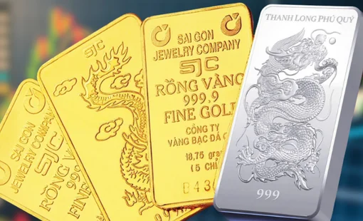 Giá vàng giảm sâu phiên cuối tuần, bạc “bốc hơi” gần 4 triệu đồng/kg