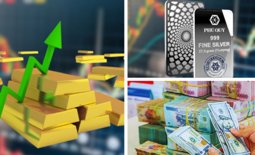Giá vàng áp sát mốc 189 triệu đồng/lượng, bạc giảm nhẹ