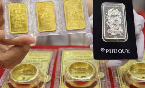 Giá vàng bạc đồng loạt lao dốc phiên đầu tuần