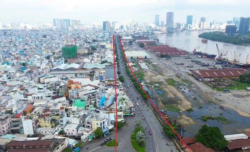 Đề xuất mở rộng đường Nguyễn Tất Thành đồng bộ đường sắt Bến Thành
