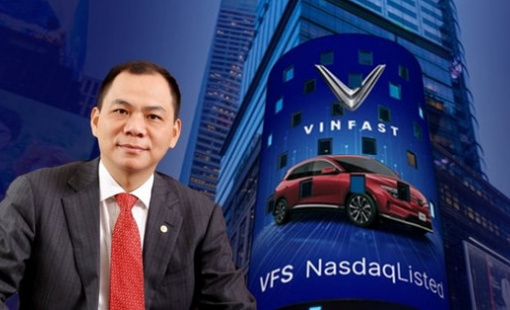 Cổ phiếu VinFast liên tục bùng nổ trên sàn Nasdaq, vốn hoá vượt 11 tỷ USD, tỷ phú Phạm Nhật Vượng giàu thứ 97 thế giới