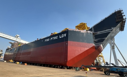 Tiêu tốn 2 triệu giờ công tạo nên kho nổi 74.000 tấn chứa nửa triệu thùng dầu, 'ông trùm' dịch vụ Dầu khí Việt Nam thu 8.700 tỷ trong 30 ngày đầu năm