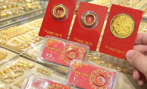 Giá vàng lao dốc đầu tuần
