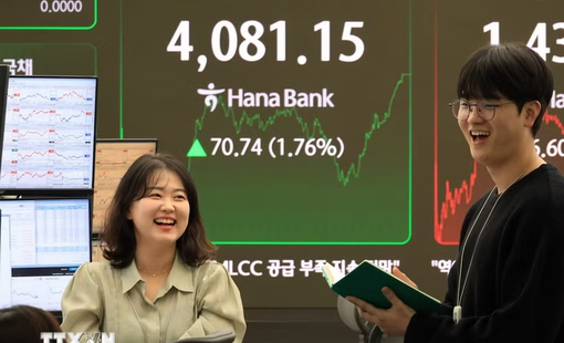 KOSPI lập đỉnh mới nhờ cổ phiếu AI và bán dẫn tăng mạnh