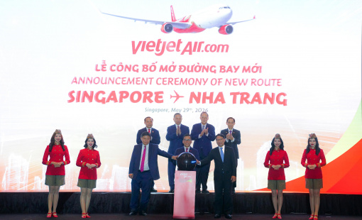 Vietjet mở đường bay Nha Trang – Singapore trước sự chứng kiến của Tổng Bí thư, Chủ tịch nước Tô Lâm