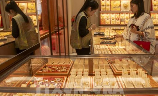 Giá vàng thế giới tăng phiên thứ ba liên tiếp