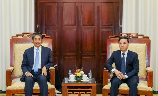 Thống đốc Phạm Đức Ấn tiếp Đại sứ đặc mệnh toàn quyền Nhật Bản tại Việt Nam