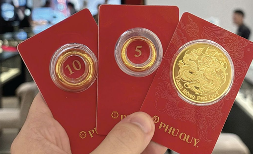 Giá vàng đảo chiều giảm nhẹ, lùi về gần mốc 148 triệu đồng/lượng
