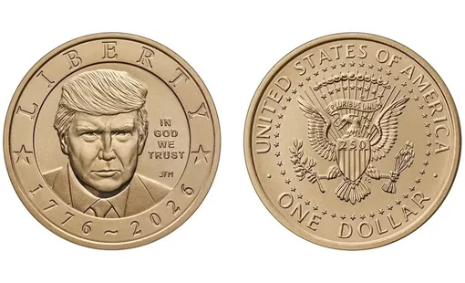 Mỹ phát hành đồng xu 1 USD in hình Tổng thống Donald Trump