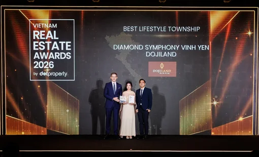 DOJILAND tiếp tục ghi dấu ấn tại DOT Property Vietnam Real Estate Awards 2026