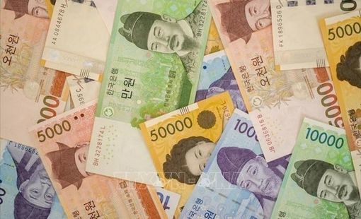 Đồng won của Hàn Quốc tiếp tục tăng giá