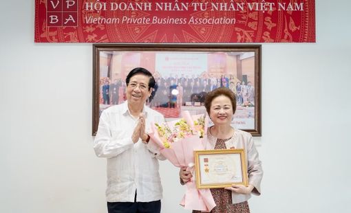 Bà Nguyễn Thị Nga được bầu làm Chủ tịch Hội Doanh nhân Tư nhân Việt Nam