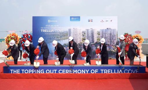Trellia Cove tại Mizuki Park chính thức cất nóc sau hơn 1 năm thi công