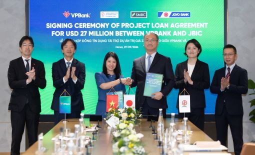 VPBank và JBIC ký kết khoản vay 27 triệu USD, tài trợ chuyển dịch năng lượng tại Việt Nam