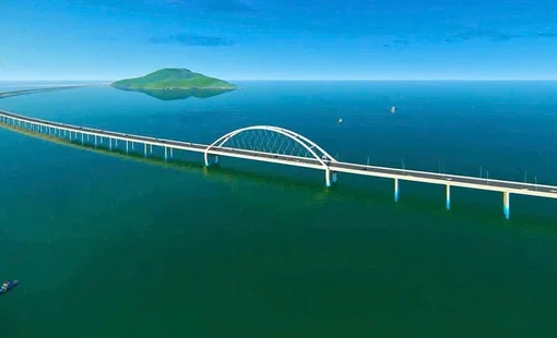 Huy động 1.000 người, 220 máy móc thi công, cây cầu vượt biển hơn 18km dài thứ ba Đông Nam Á của Việt Nam hiện có tiến độ ra sao?