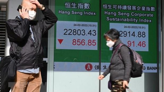 Lo ngại suy thoái kinh tế đẩy hầu hết sàn chứng khoán châu Á đi xuống