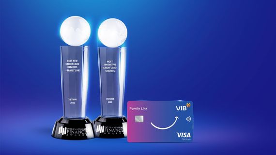 VIB lập cú đúp giải thưởng quốc tế về thẻ tín dụng hai năm liên tiếp