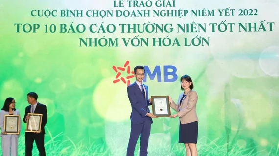 MB vào top 10 doanh nghiệp niêm yết có báo cáo thường niên xuất sắc nhất