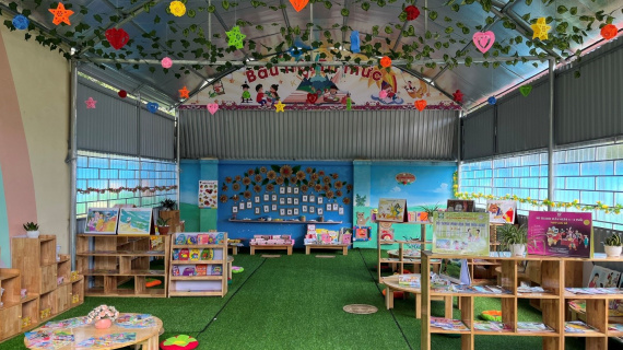 Xây thư viện xanh, TNS Holdings mang niềm vui đọc sách cho trẻ thơ