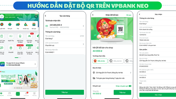 Giải pháp ShopQR trên VPBank NEO tích hợp thêm tính năng đặt hàng bộ QR trưng bày