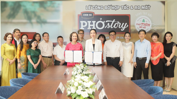 Chin-su và phở Thìn Bờ Hồ đồng sáng tạo sản phẩm phở ăn liền