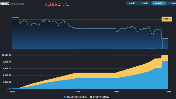 Đóng cửa tại 1.266 điểm, chỉ số VN-Index tăng 12,11% trong năm 2024
