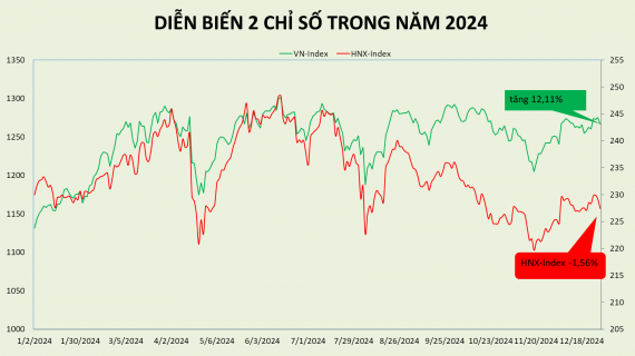 Thị trường chứng khoán Việt Nam đã tăng trưởng 2 năm liên tiếp