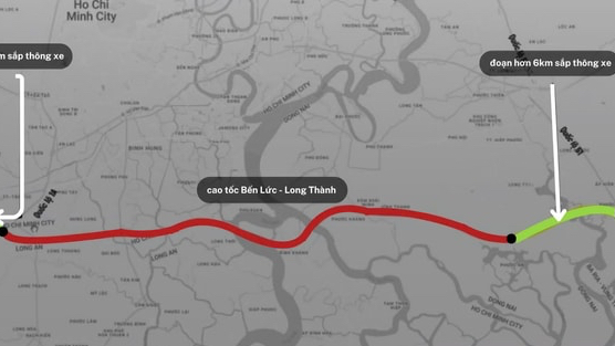Chốt phương án khai thác tạm 2 đoạn tuyến đường cao tốc Bến Lức - Long Thành hơn 31.000 tỷ, đắt thứ 2 Việt Nam, dài gần 58 km