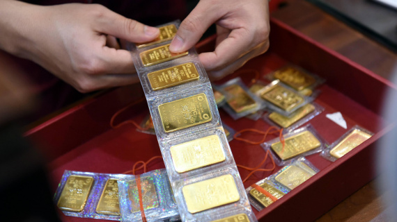 Vàng SJC tăng tiếp, áp sát mốc 87 triệu đồng/lượng