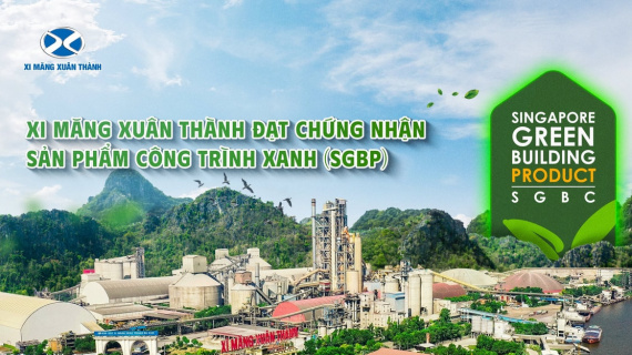 Xi măng Xuân Thành đạt chứng nhận Sản phẩm công trình xanh (SGBP)