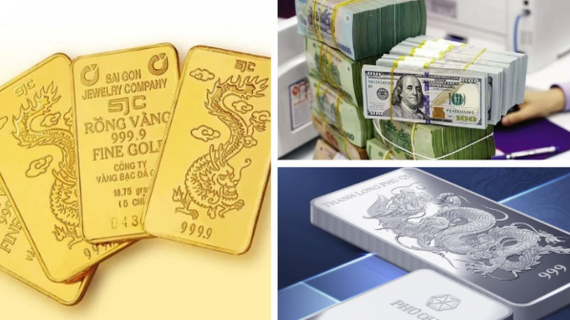 Vàng đứng giá sau cú tăng sốc, bạc nhích nhẹ, USD tiếp tục giảm
