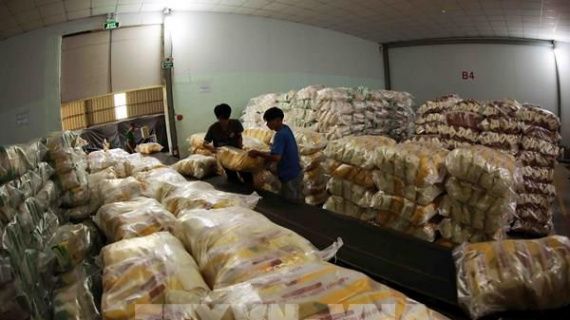 Giá gạo Việt Nam chạm mức thấp nhất 2 tháng