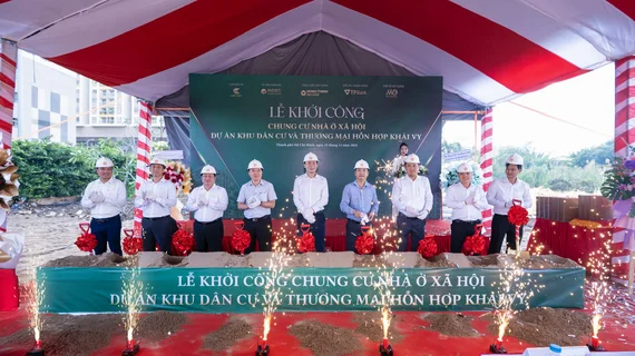 Khởi công xây dựng hơn 300 căn nhà ở xã hội tại phường Phú Thuận, TP.HCM