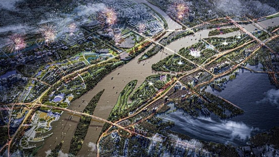 Hà Nội phê duyệt chủ trương đầu tư dự án Trục đại lộ cảnh quan sông Hồng