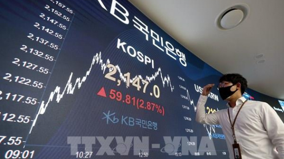 Tâm lý ưa rủi ro thúc đẩy các thị trường chứng khoán châu Á tăng điểm