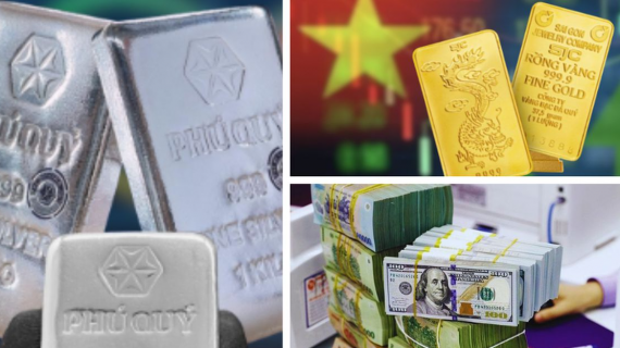 Giá vàng lập đỉnh 159 triệu đồng/lượng, bạc tiếp tục đà tăng