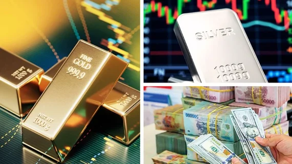 Giá vàng và bạc cùng giảm nhẹ