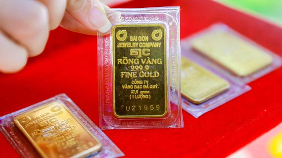 Giá vàng SJC lại 