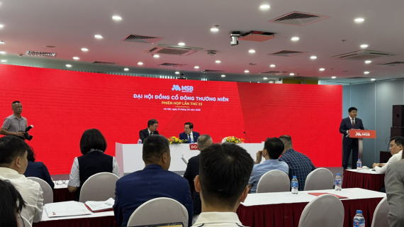 ĐHĐCĐ MSB: Chia cổ tức 20%, đang đàm phán với 2-3 đối tác bán TNEX Finance