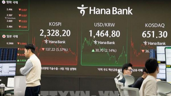 Chứng khoán châu Á phần lớn chìm trong sắc đỏ sáng 26/6