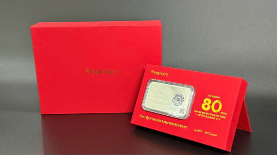 Bạc thỏi kỷ niệm 80 năm Cách mạng tháng 8 và Quốc khánh 2/9 của Phú Quý “cháy hàng” chỉ sau 8 tiếng mở bán