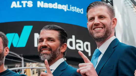 Tài sản của 2 con trai Tổng thống Trump tăng vọt ngày American Bitcoin chào sàn