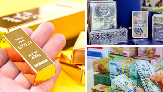 Giá vàng miếng SJC lên 162 triệu đồng/lượng, bạc vượt mốc 86 triệu đồng/kg