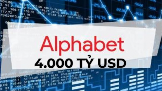 Alphabet chạm mốc vốn hóa thị trường 4.000 tỷ USD