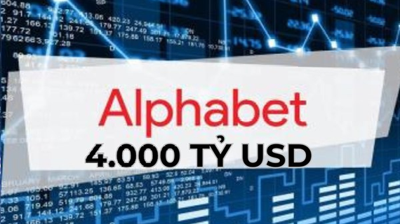 Alphabet chạm mốc vốn hóa thị trường 4.000 tỷ USD