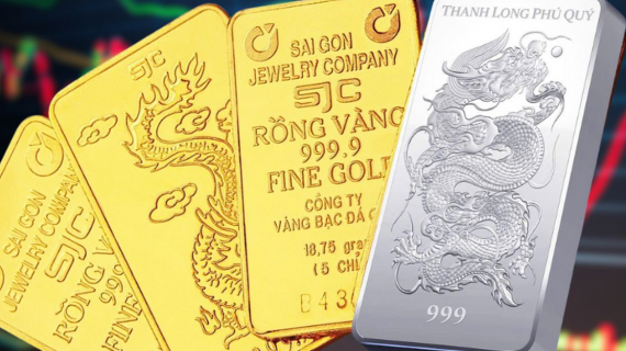 Giá vàng, bạc trong nước điều chỉnh tăng mạnh vào chiều nay