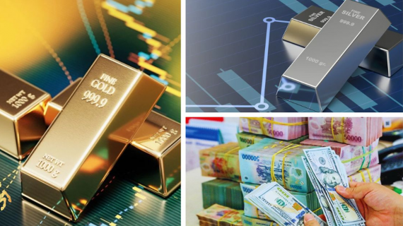 Giá vàng, bạc thế giới tiếp tục tăng, trong nước nhích nhẹ